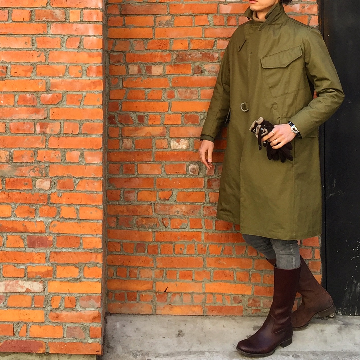 リバーシブルタイプ junhashimoto MOTOR CYCLE TIELOCKEN COAT