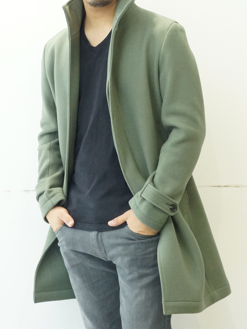 17AW】STAND COLLAR COAT / 1011720004 | junhashimoto