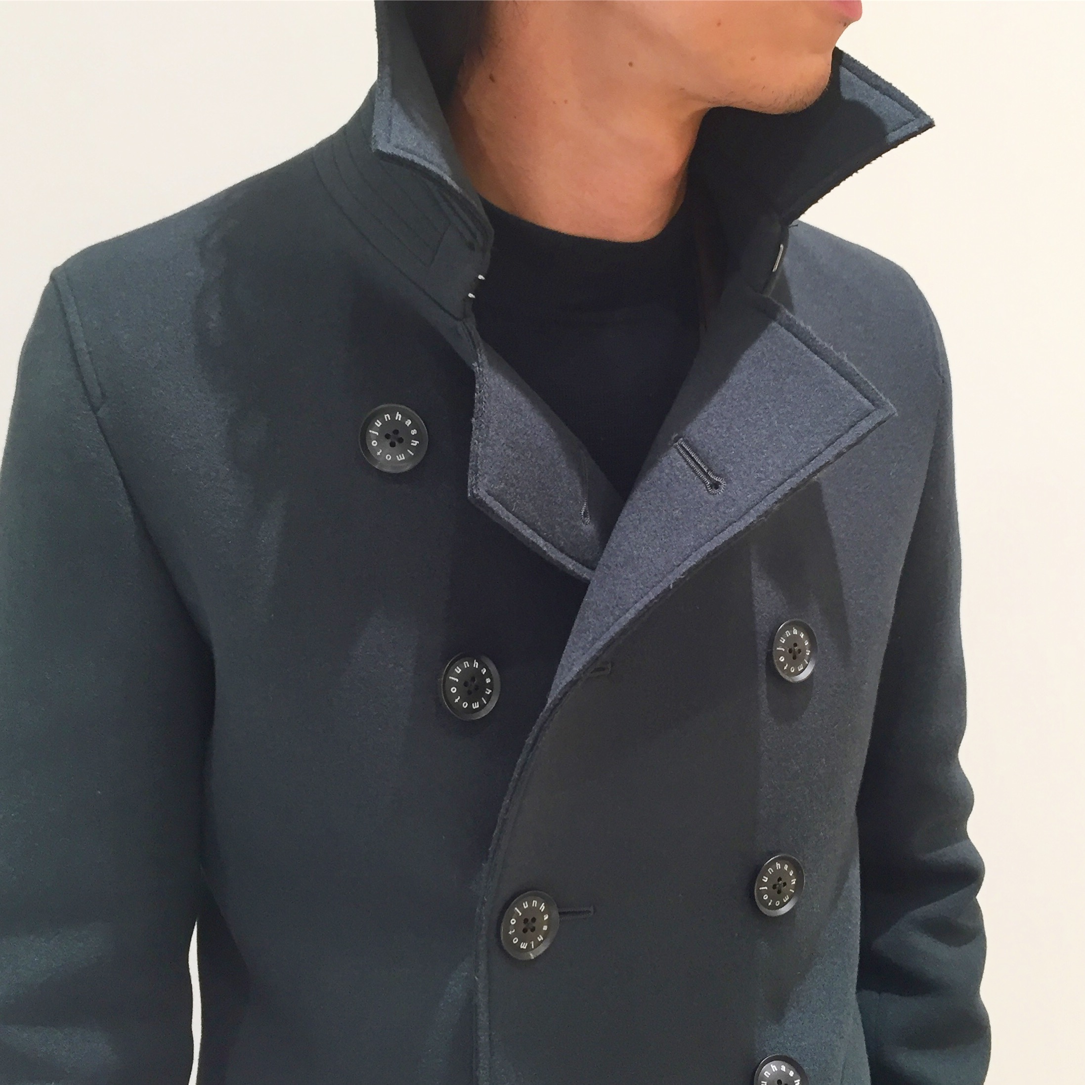 junhashimoto ジュンハシモトP-COAT ピーコート BLACK - ピーコート