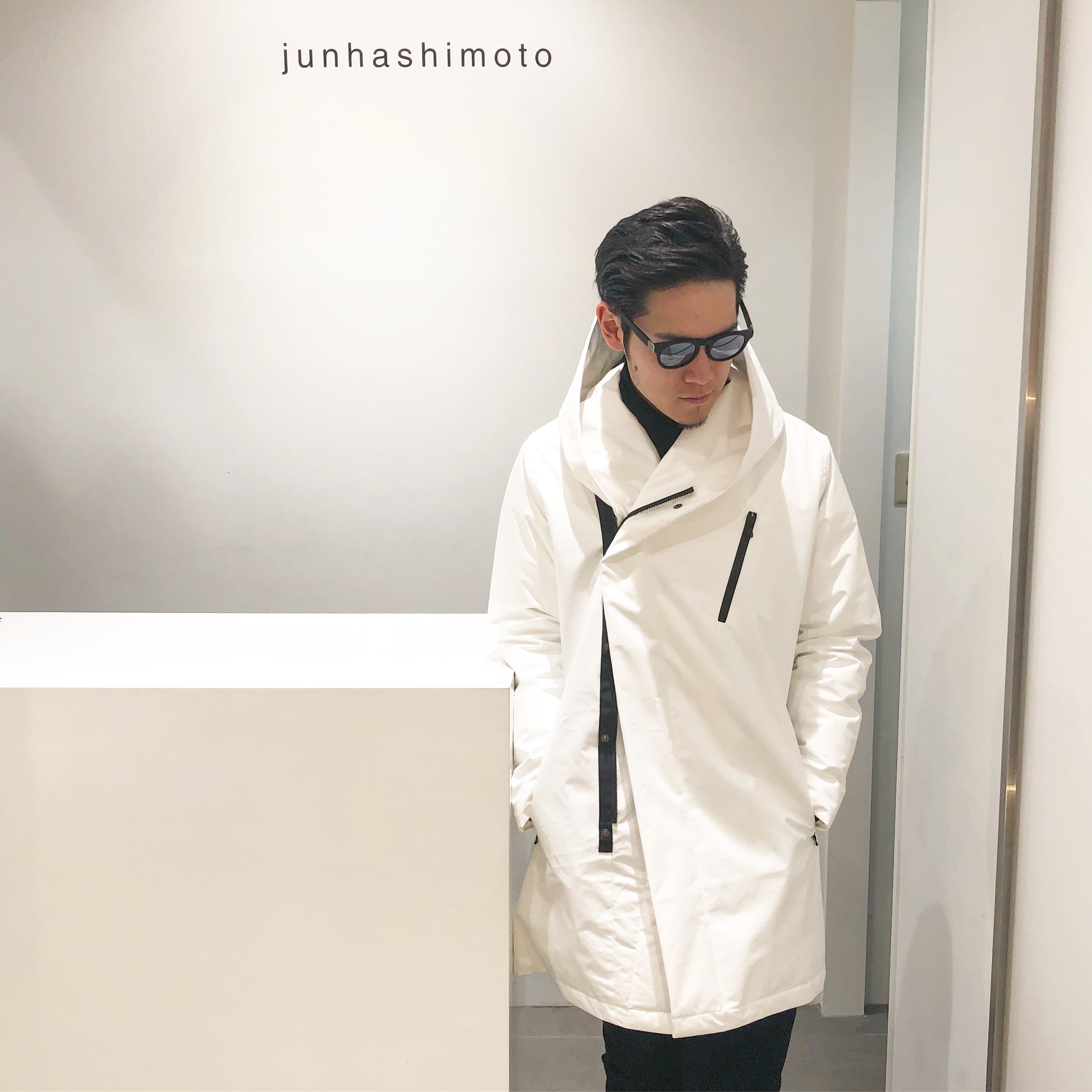 HOODED WRAP DOWN COAT” | junhashimoto