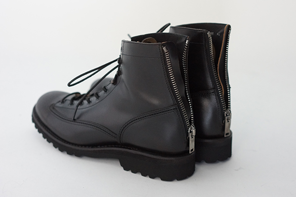 19AW】BACK ZIP BOOTS / 1111920001 | junhashimoto