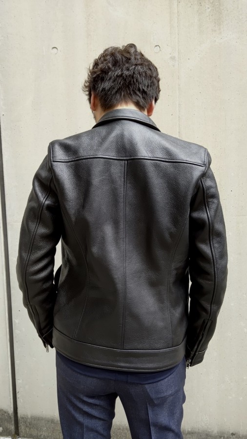 ZIP LEATHER SHIRTS | junhashimoto