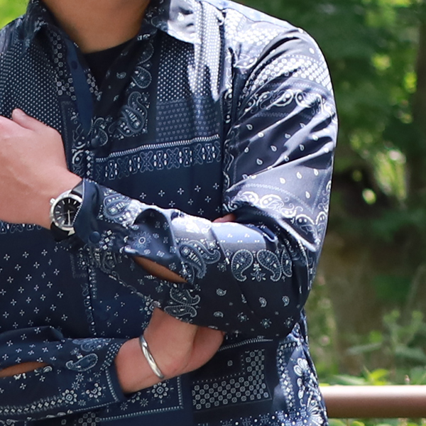 NAVY PAISLEY style A600 600 9
