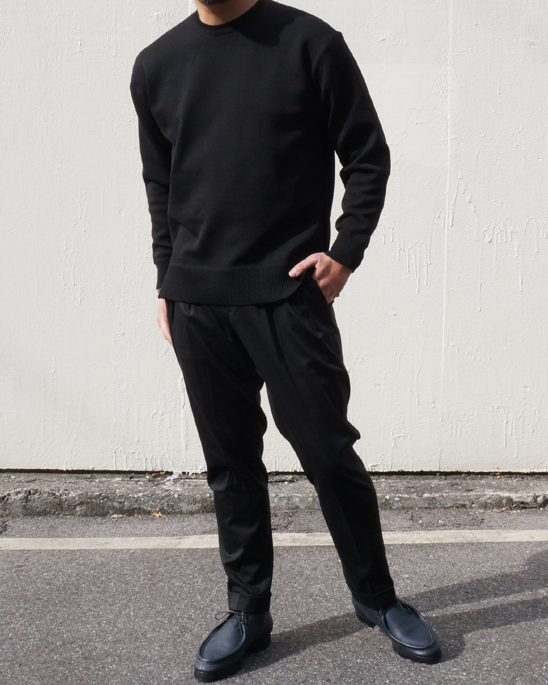 ZIP KNIT BLK sty 1080 1