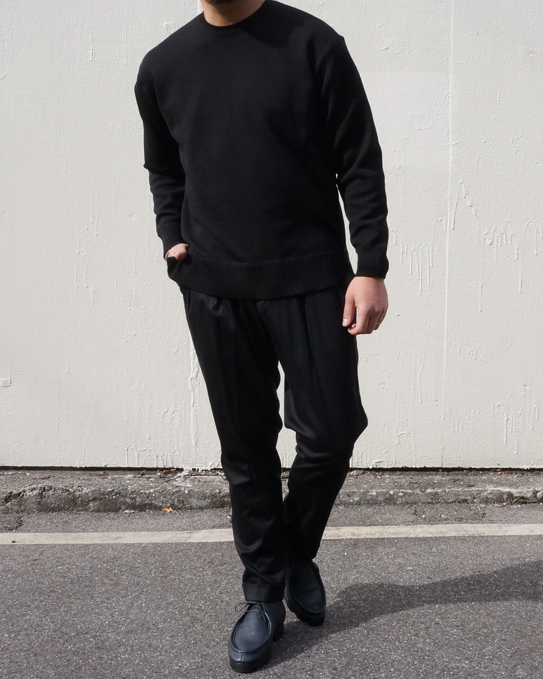 ZIP KNIT BLK sty 1080 2