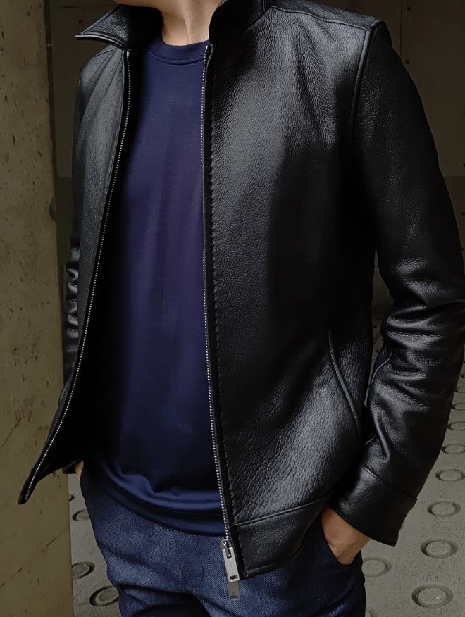 ZIP LEATHER SHIRTS | junhashimoto