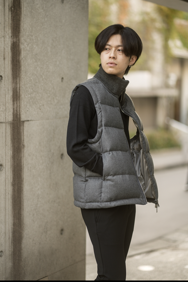 65cm身幅ジュンハシモト 22AW SEVEN PLUS DOWN VEST 3 - www.primator.cz