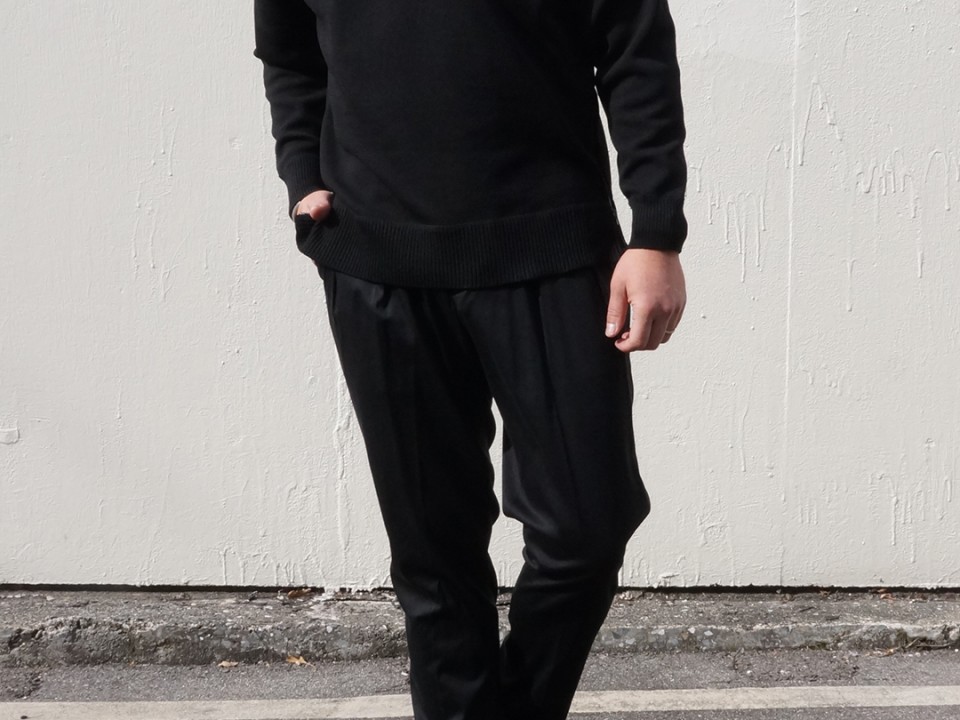 ZIP KNIT BLK sty 1080 2